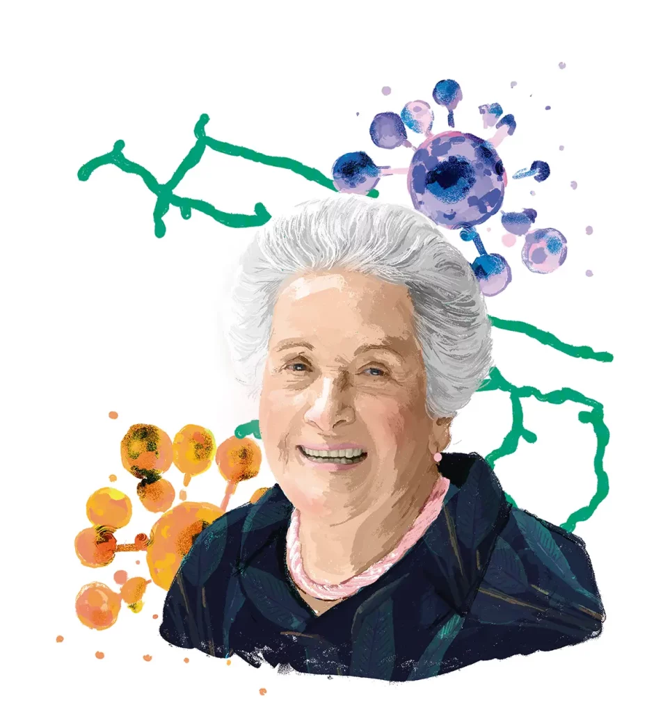 Ilustración de la doctora Ángela Restrepo Moreno, microbióloga