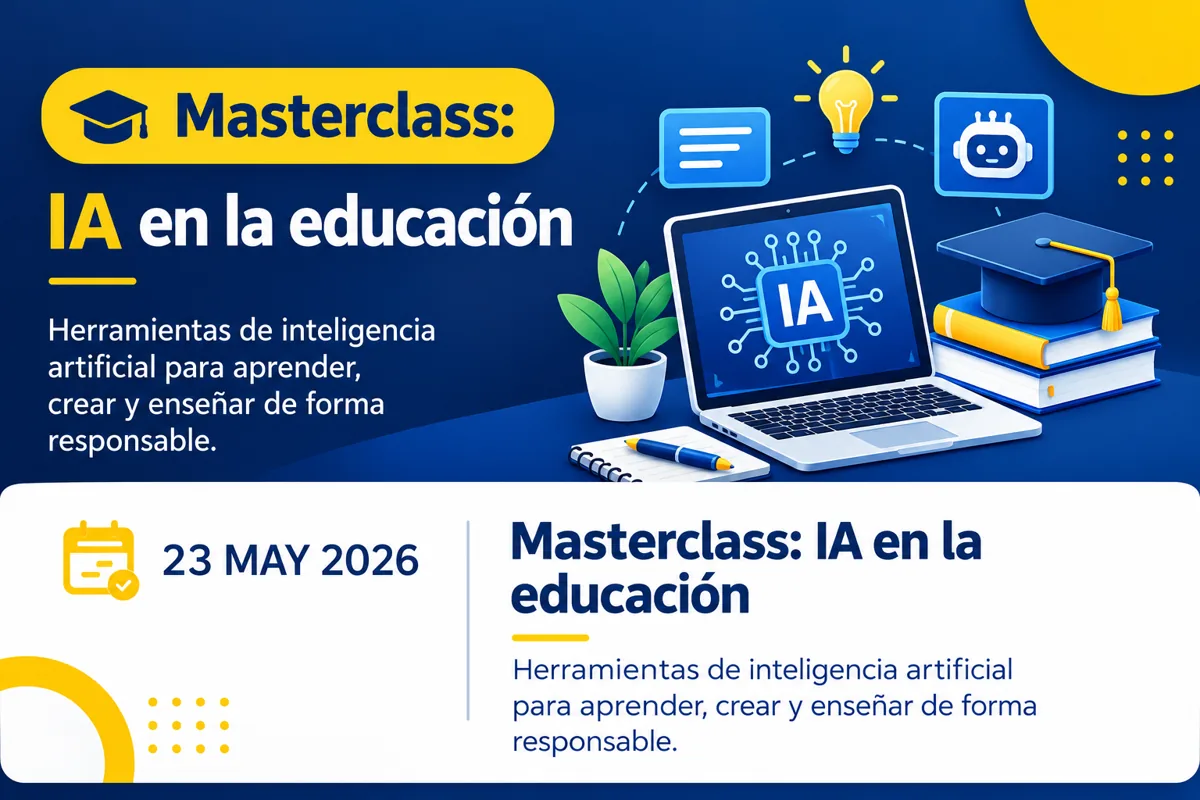 Ilustración de la Masterclass sobre el uso de la IA en la educación